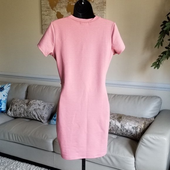 NWOT Popular Basics Pink Mini Dress - Picture 2 of 14